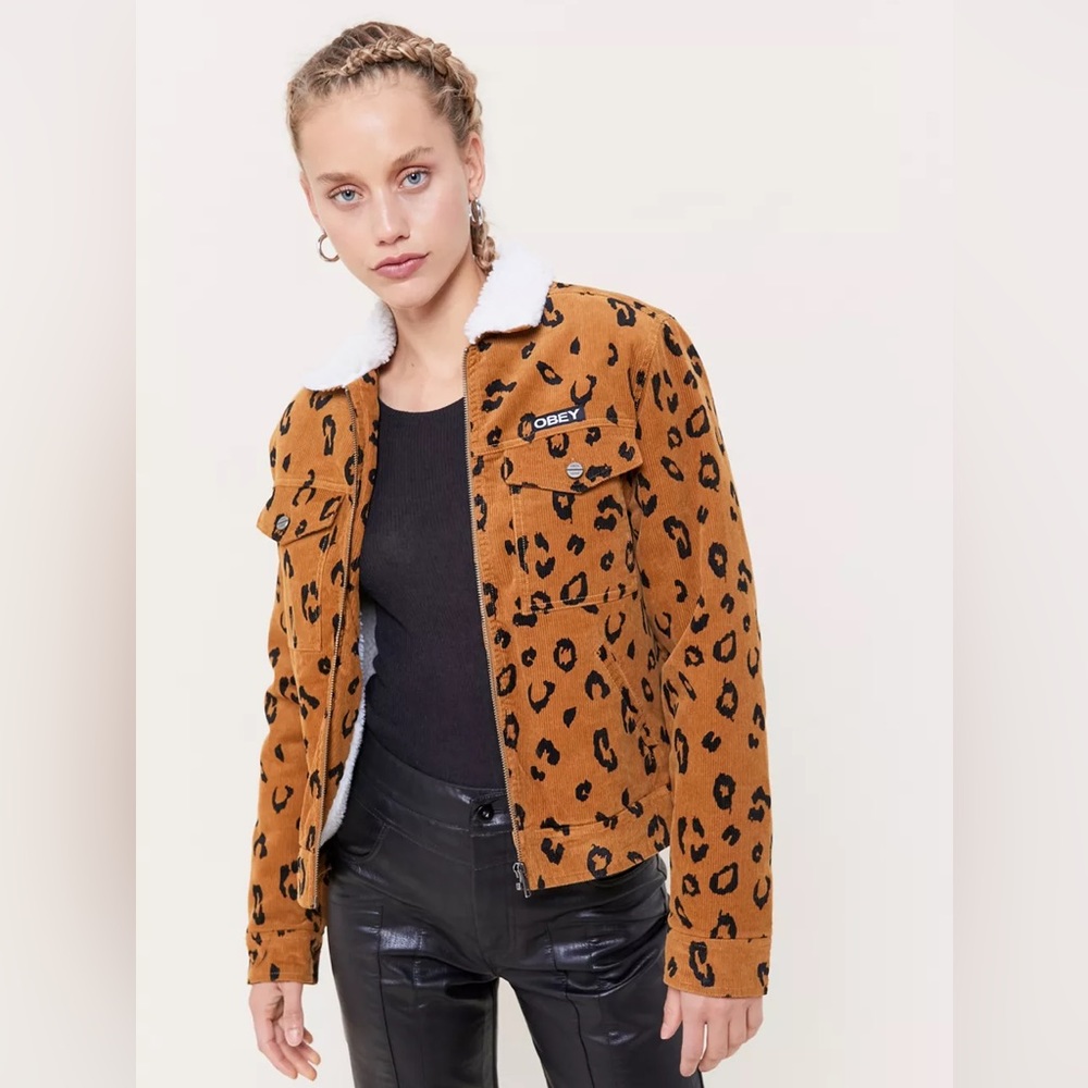 OBEY Abbott Corduroy Sherpa Trucker Jacket